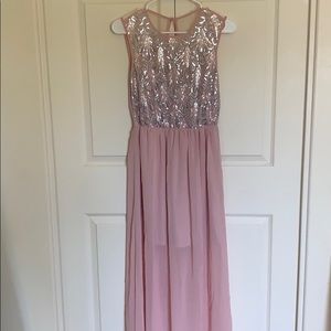 Gorgeous light pink prom dress